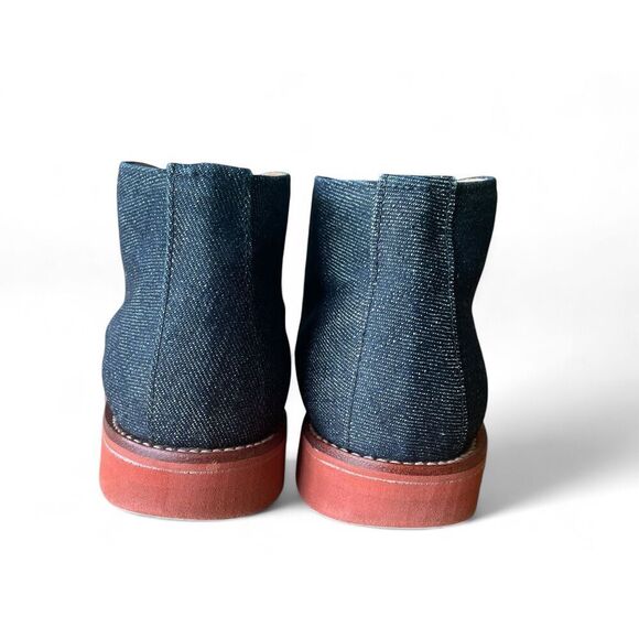 Mark McNairy Denim Chukka Unisex Boots US 7 UK 5 Red Sole Made In England main image 2